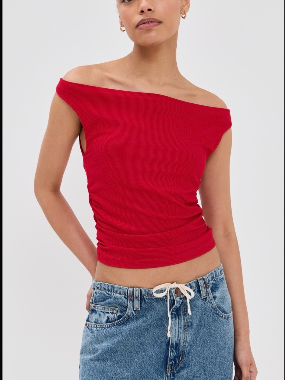 Le Bop Amalie Top Off-Shoulder Ribbed